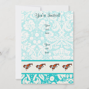 Lobster; Cute Invitation
