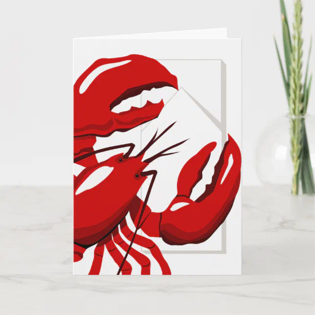 Lobster Dinner Greeting Card Zazzle