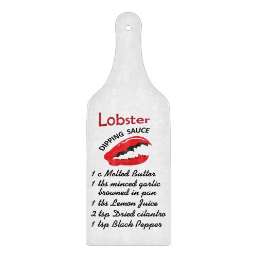 Lobster Dipping Sauce Cutting Board