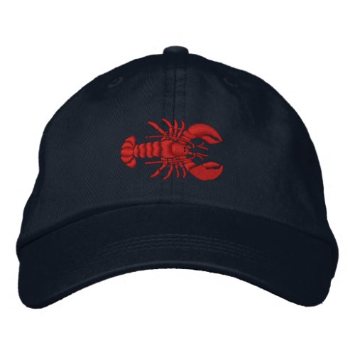 Lobster Embroidered Baseball Cap