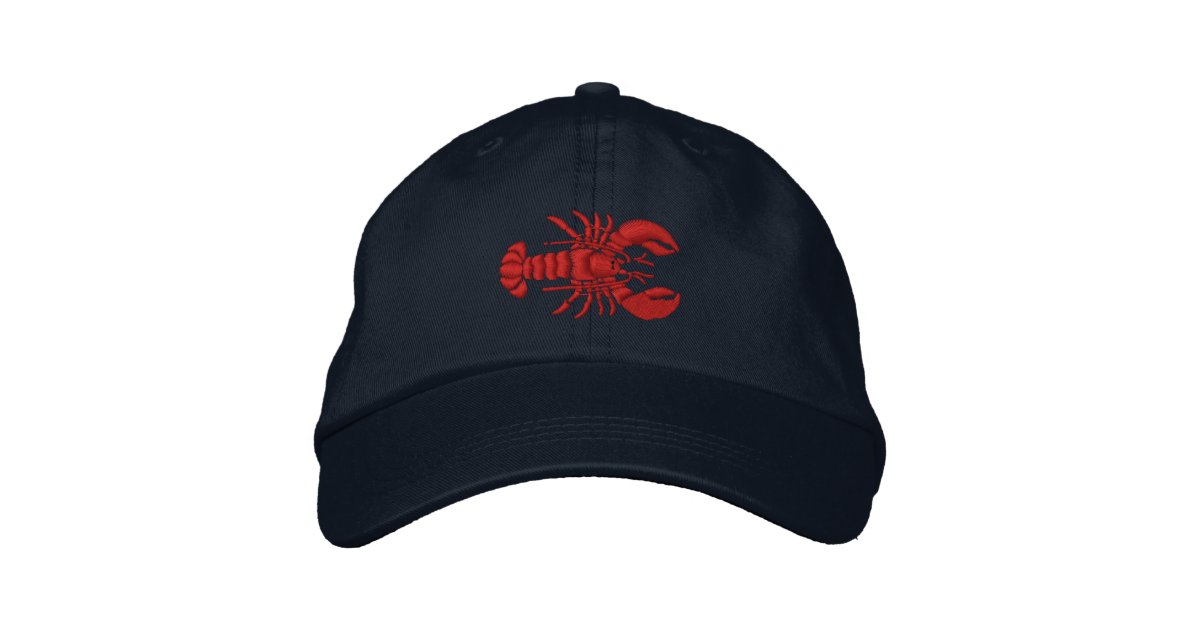 Lobster Embroidered Baseball Cap