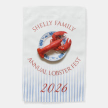 Lobster Fest Custom Annual Seafood Nautical Stripe