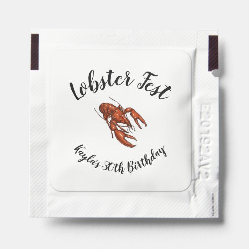 Lobster Fest Hand Sanitizer Packet