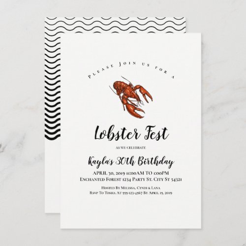 Lobster Fest Invitations