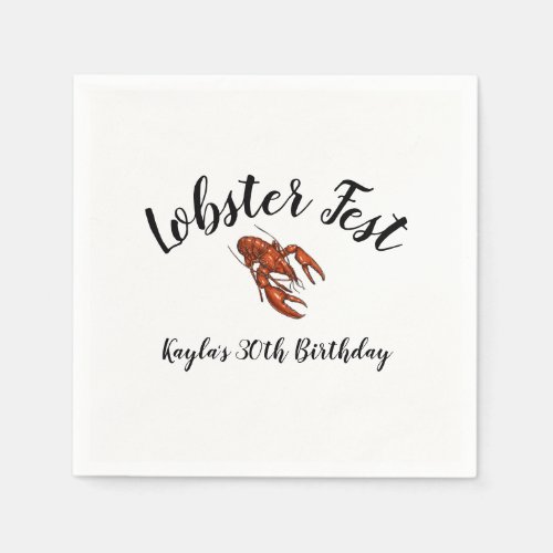 Lobster Fest Napkins