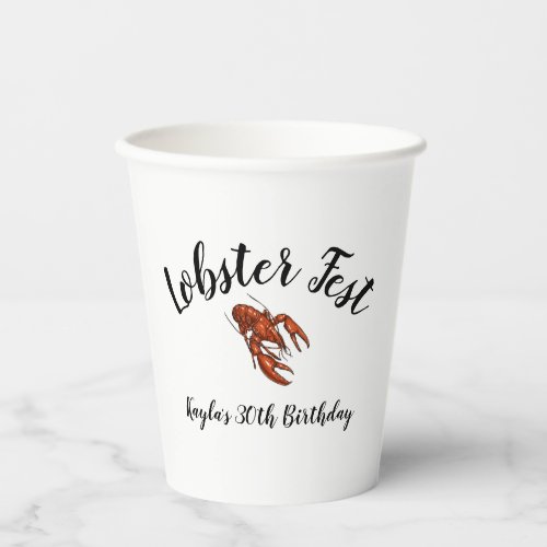 Lobster Fest Paper Cups