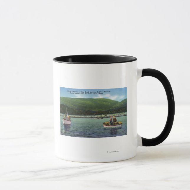 Lobster Fishermen on Otter Creek Hard at Work Mug (Right)