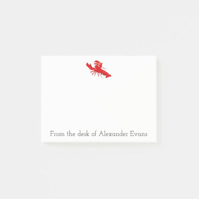 Lobster Fishing Post-it Notes (Front)