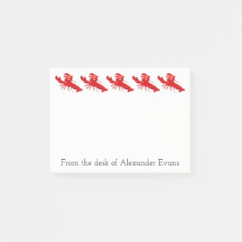 Lobster Fishing Post-it Notes by BostonRookie at Zazzle