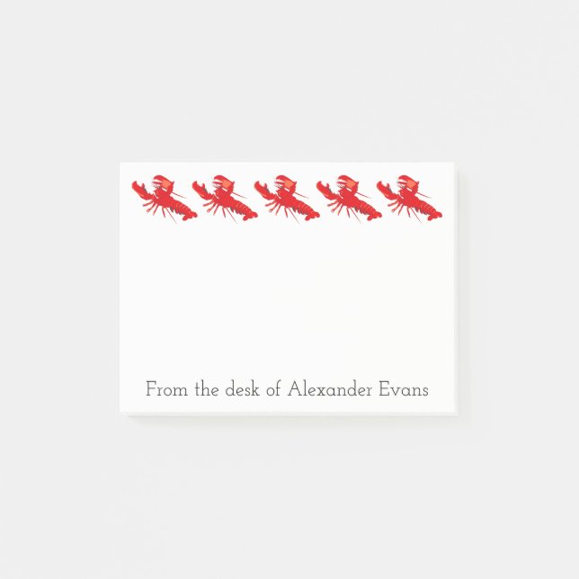 Lobster Fishing Post-it Notes (Front)