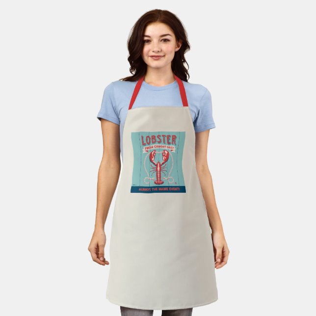 Lobster Fresh Caught Daily | Maine Apron (Worn)