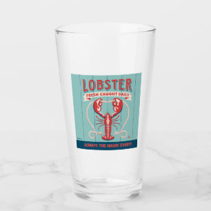 Lobster Fresh Caught Daily Maine Glass