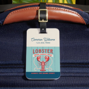 Lobster Fresh Caught Daily Maine Luggage Tag