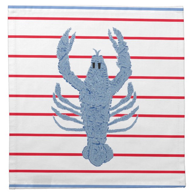 Lobster Ginger Jar Jars  Cloth Napkin (Front)