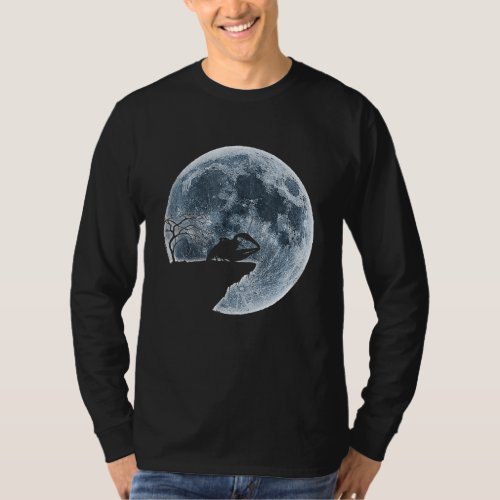 Lobster Halloween Costume Moon Silhouette T_Shirt