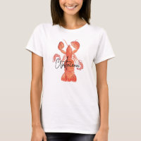 Lobster Hand Painted Crawfish Crustaceans T-Shirt