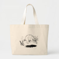 Lobster Has Cat By the Tail Large Tote Bag