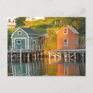 Lobster huts postcard