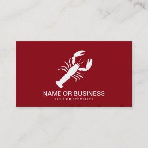 lobster icon business card