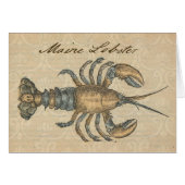 Lobster Illustration Antique Maine Seafood (Front Horizontal)