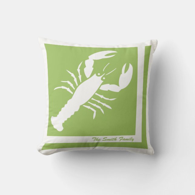 Lobster Image Personalized American MoJo Pillow (Front)
