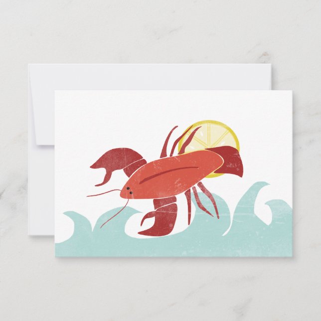 Lobster in the Sun Notecards (Front)
