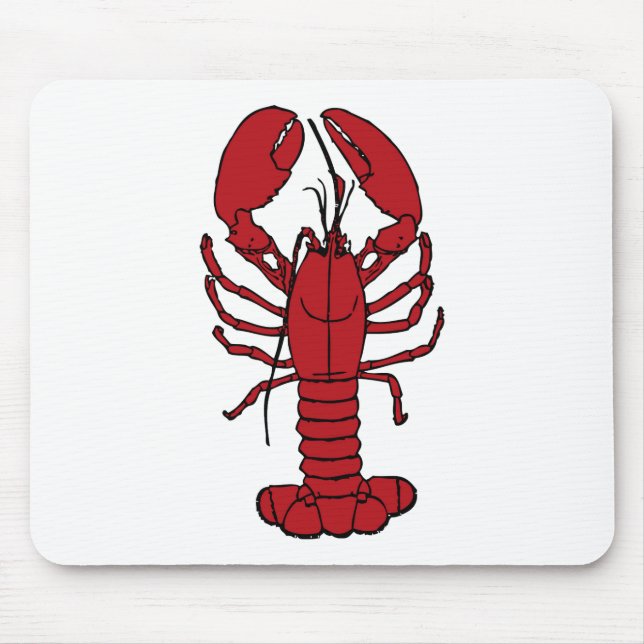 lobster is red mouse pad (Front)