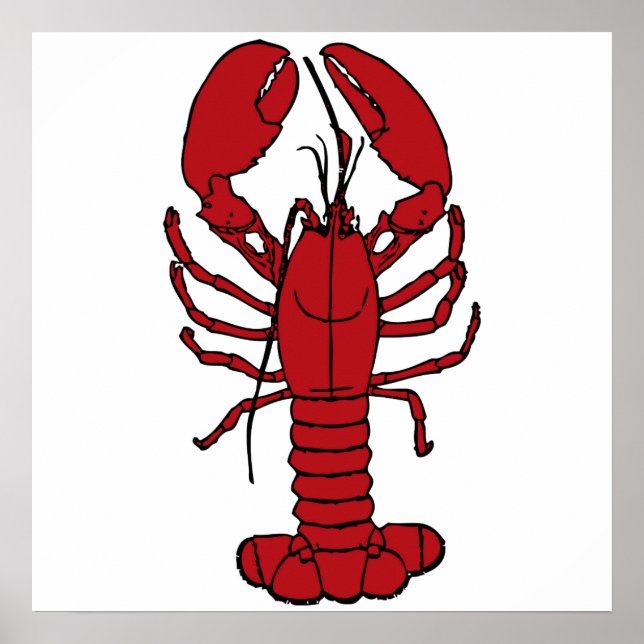 lobster is red poster (Front)