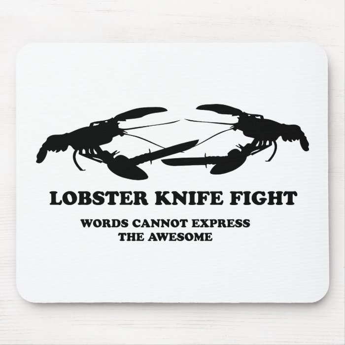 Lobster Knife Fight Mouse Pad