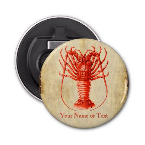 Lobster Lover Vintage Style Magnetic Bottle Opener