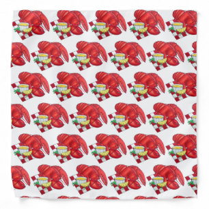 Lobster Maine ME Seafood Shack Restaurant Food Bandana