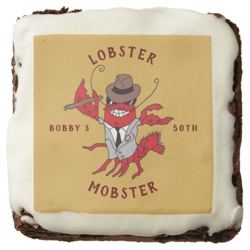 Lobster Mobster Funny Gangster Godfather Brownie