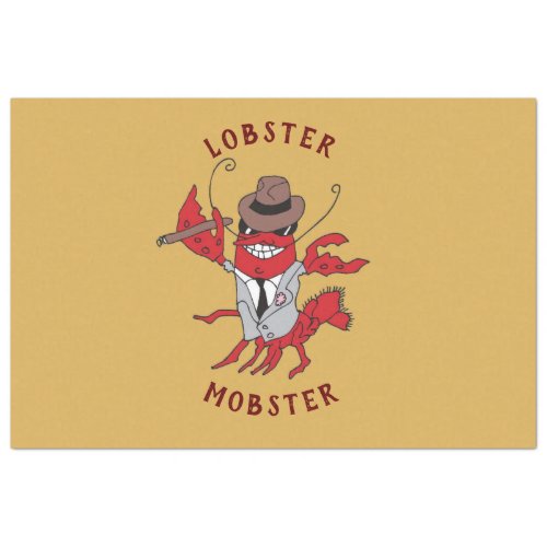 Lobster Mobster Funny Gangster Godfather Tissue Paper