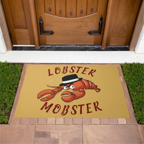 Lobster Mobster Funny Gangster Great Gag Gift  Doormat