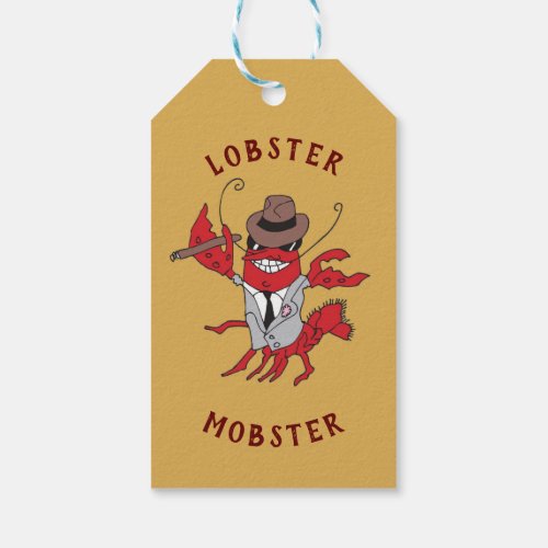 Lobster Mobster Funny Gangster Great Gag Gift  Gift Tags