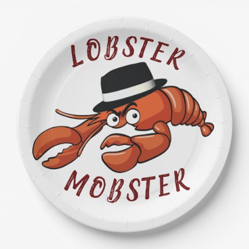 Lobster Mobster Funny Gangster Great Gag Gift  Paper Plates