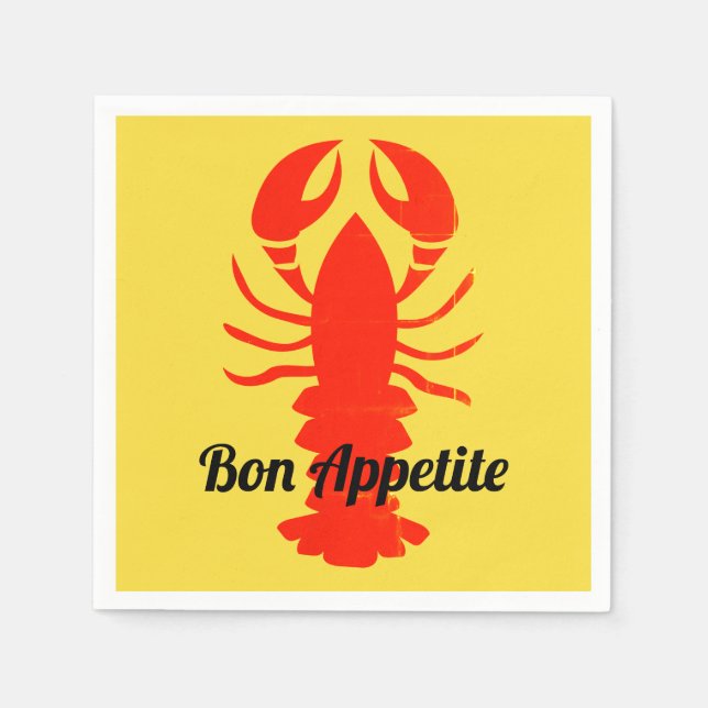 Lobster Napkins (Front)