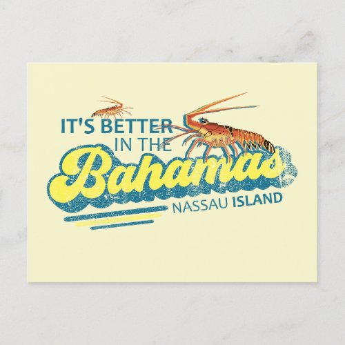 Lobster Nassau Bahamas Postcard Vacation Cruise
