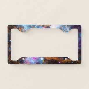 Lobster Nebula - Cosmic Winter Wonderland License Plate Frame