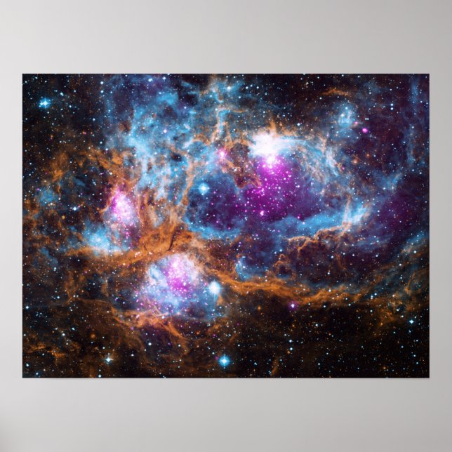 Lobster Nebula - Cosmic Winter Wonderland Poster (Front)