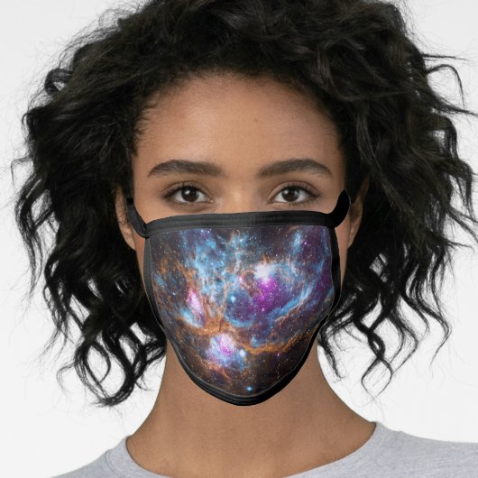 Lobster Nebula Space Face Mask (Worn Her)