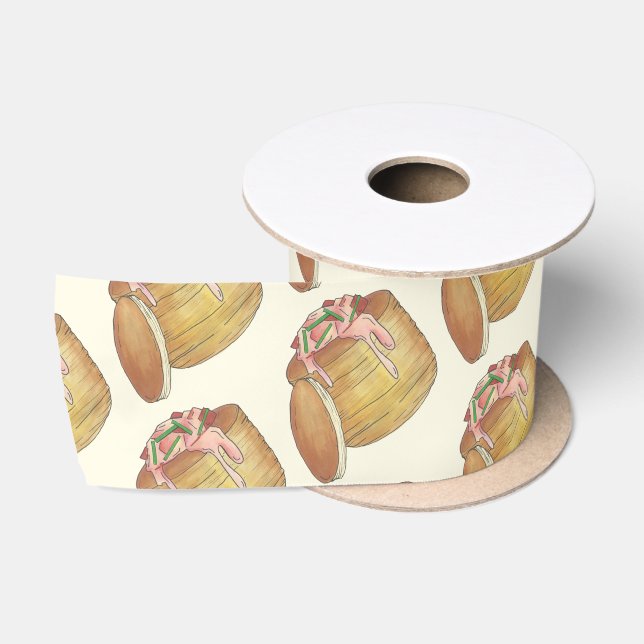 Lobster Newburg Newberg Retro Seafood Vol-Au-Vent Satin Ribbon (Spool)