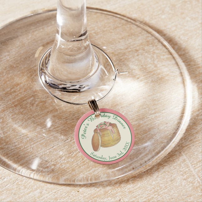 Lobster Newburg Newberg Seafood Dish Dinner Party Wine Charm (In Situ)
