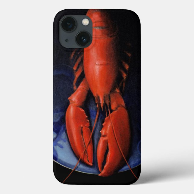 Lobster on Tiffany Plate Case-Mate iPhone Case (Back)