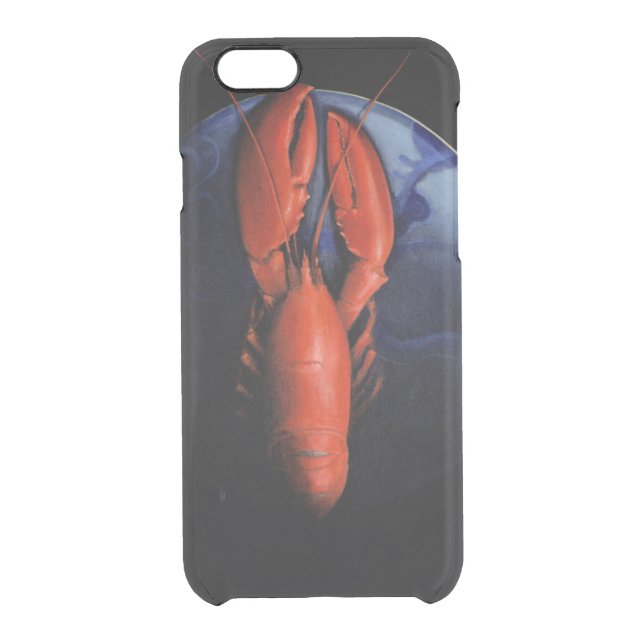 Lobster on Tiffany Plate Uncommon iPhone Case (Back)