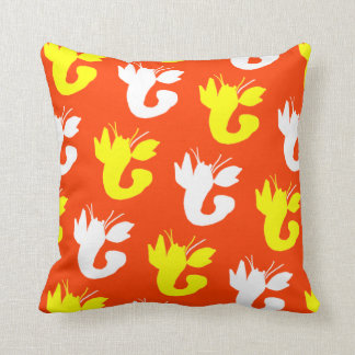 Lobster Orange for Craig Throw Pillow