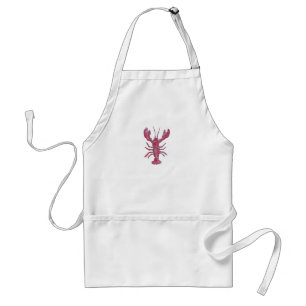 Lobster Painting Nautical Coastal Adult Apron