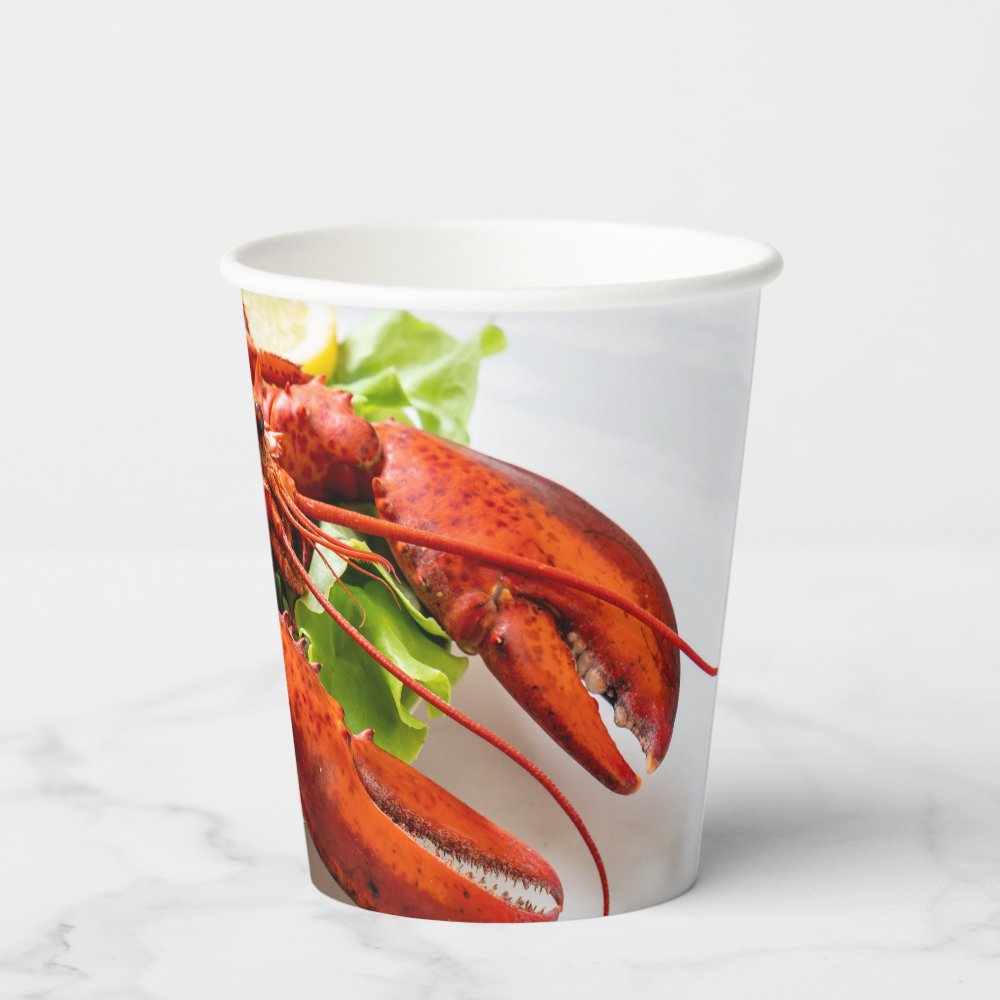 Lobster Photo Paper Cups sold by Dry Rub | SKU 4022007 | Printerval UK