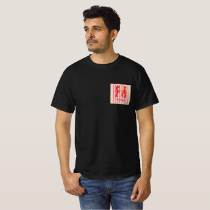 Lobster Pop Bold Crustaceans on Candy Stripes T-Shirt
