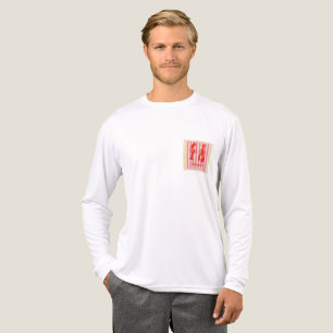 Lobster Pop Bold Crustaceans on Candy Stripes Tri-Blend Shirt